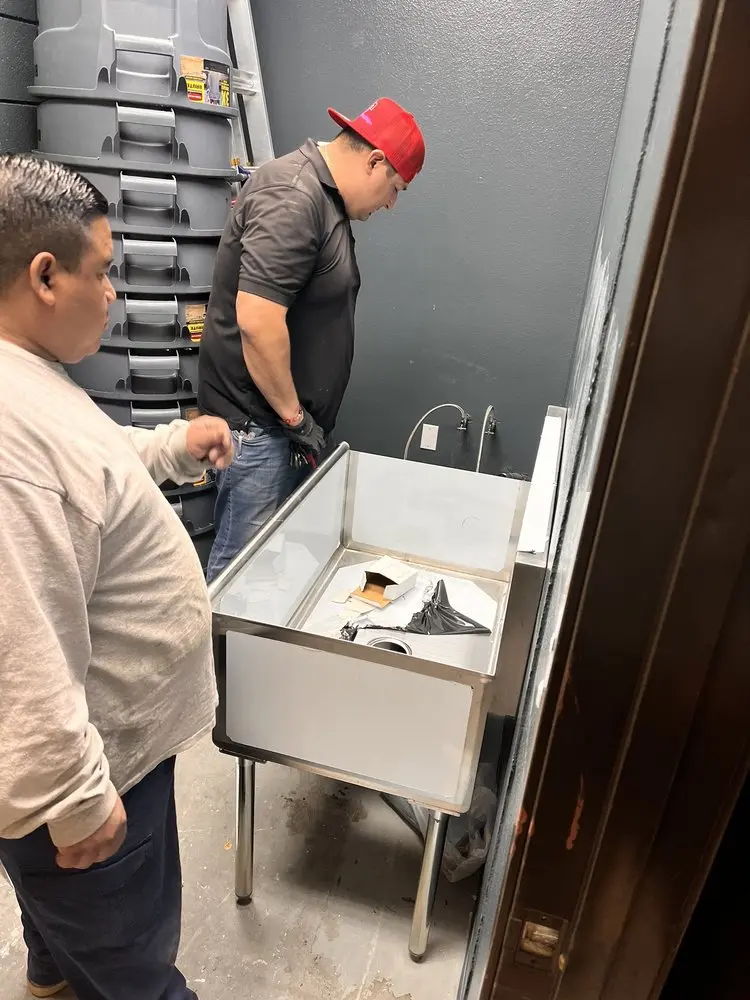 Commercial plumbing and sink installation in Oakridge